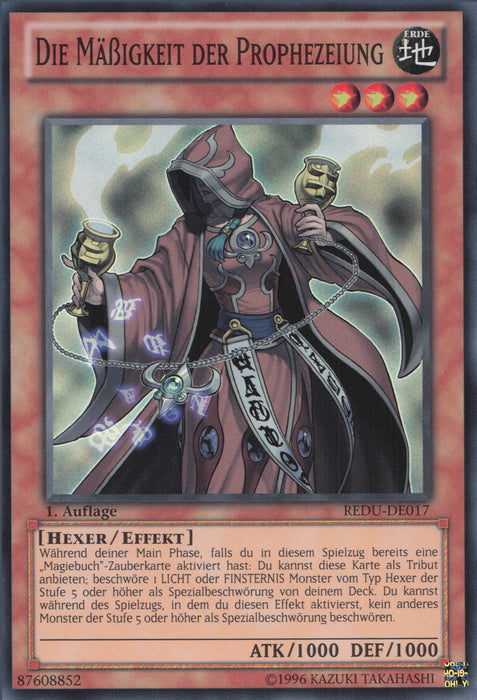 Die Mäßigkeit der Prophezeiung REDU-DE017 Super Rare