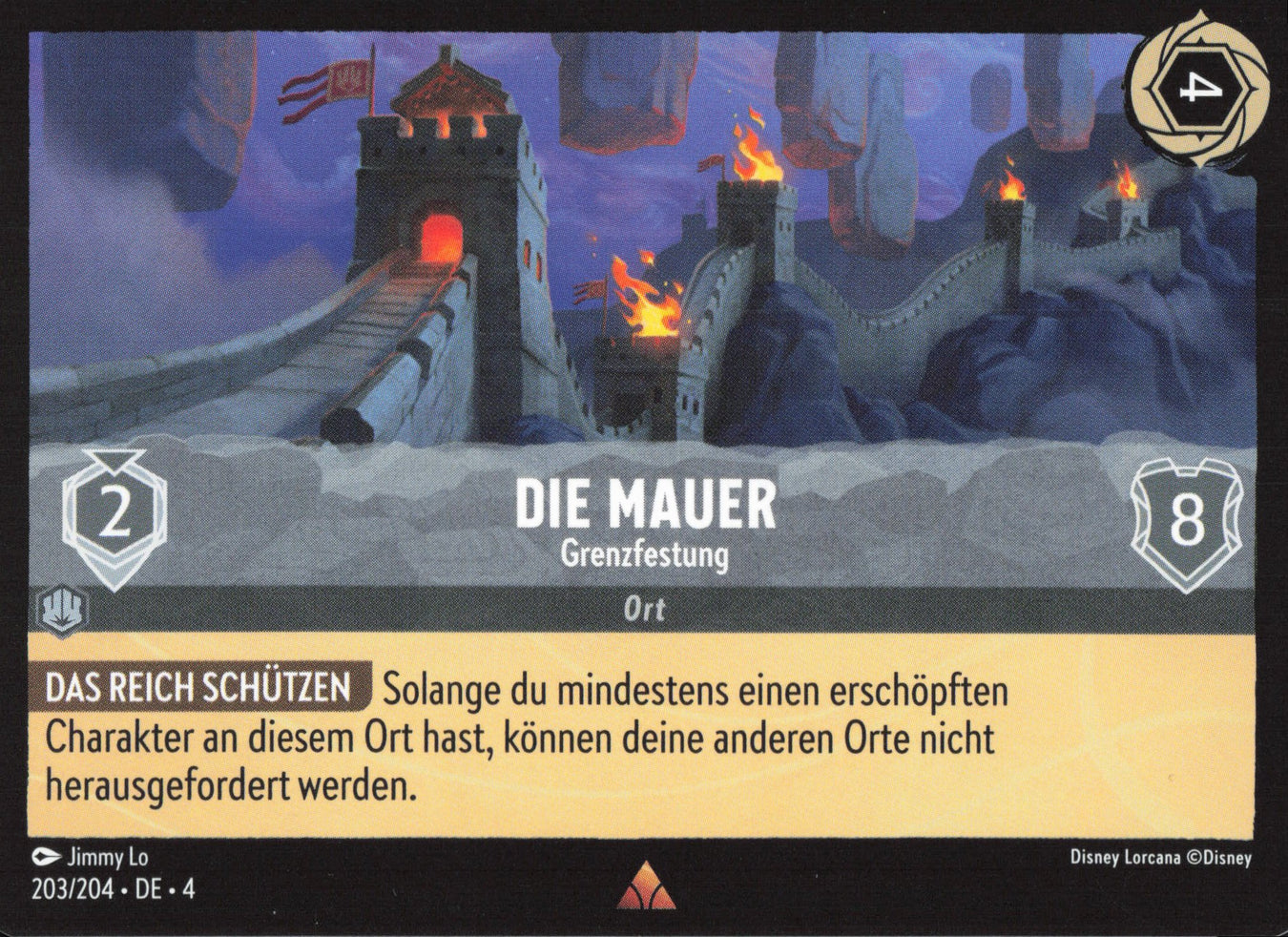 Alle Die Mauer Charakterkarten in Disney Lorcana