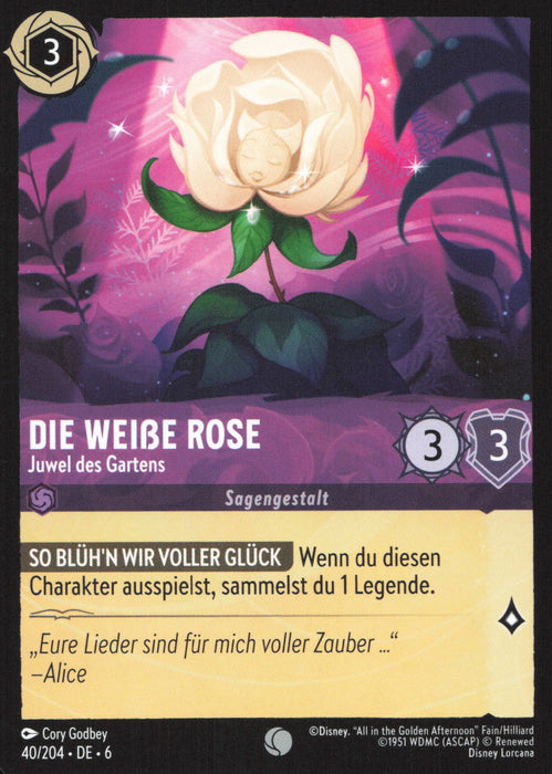 Die Weiße Rose - Juwel des Gartens 6AZS-040 Common Deutsch