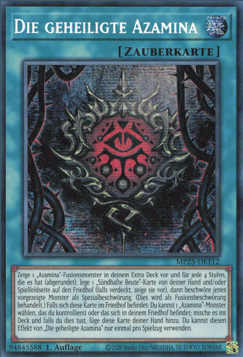 Die geheiligte Azamina MP25-DE112 Secret Rare Deutsch