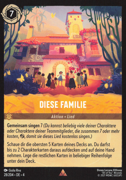 Diese Familie (V.1) 4URS-028 Rare Deutsch