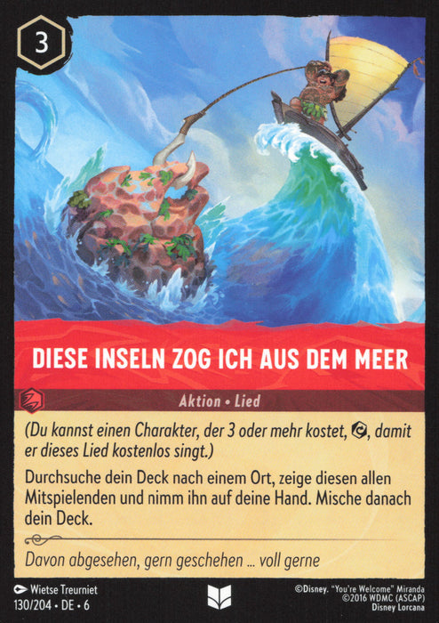 Diese Inseln zog ich aus dem Meer (V.1) 6AZS-130 Uncommon Deutsch