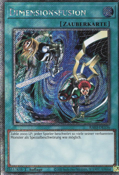 Dimensionsfusion (V.1) RA03-DE136 Platinum Secret Rare Deutsch