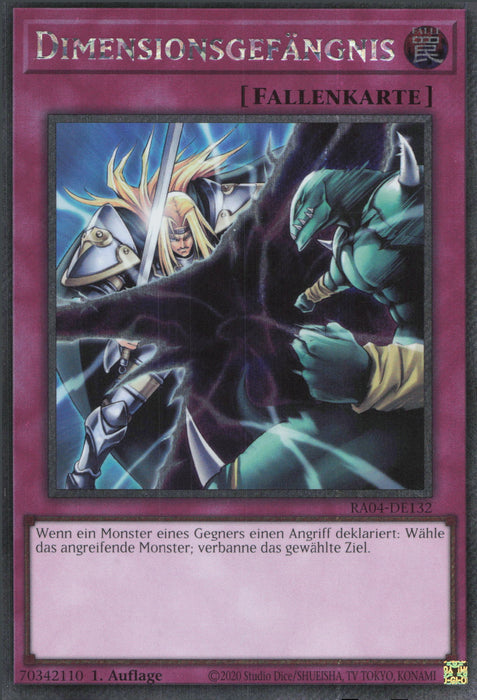 Dimensionsgefängnis (V.1) RA04-DE132 Platinum Secret Rare Deutsch