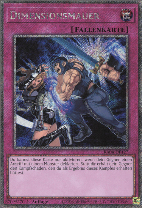 Dimensionsmauer (V.1) RA04-DE127 Platinum Secret Rare Deutsch