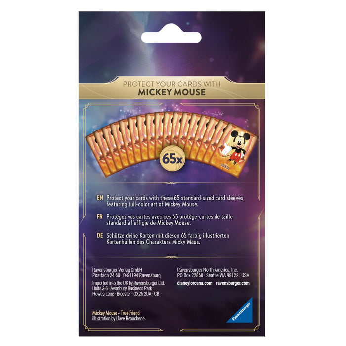 Disney Lorcana Card Sleeves (65) - Mickey Mouse