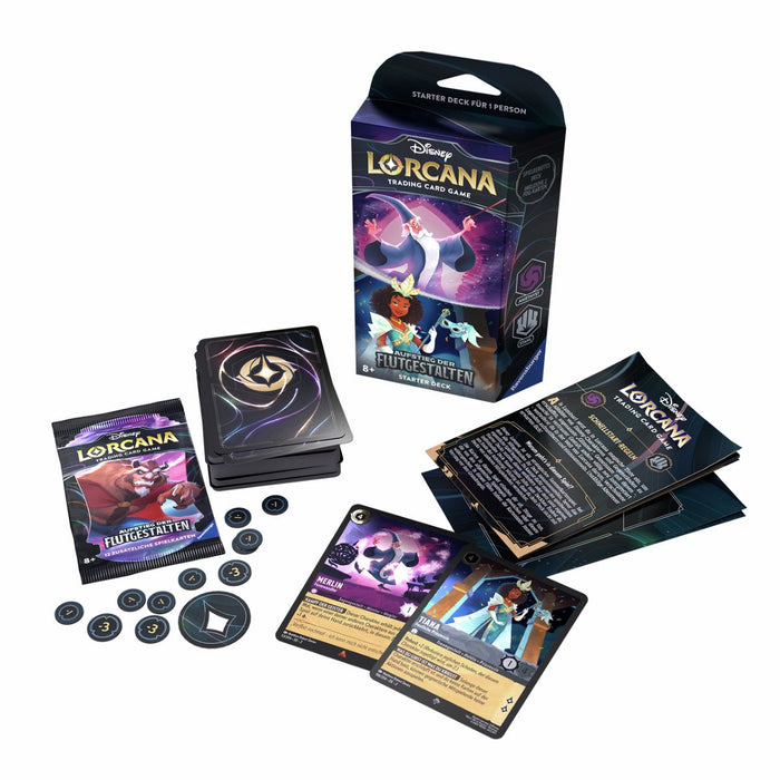 Disney Lorcana Merlin und Tiana Starter Deck Aufstieg der Flutgestalten