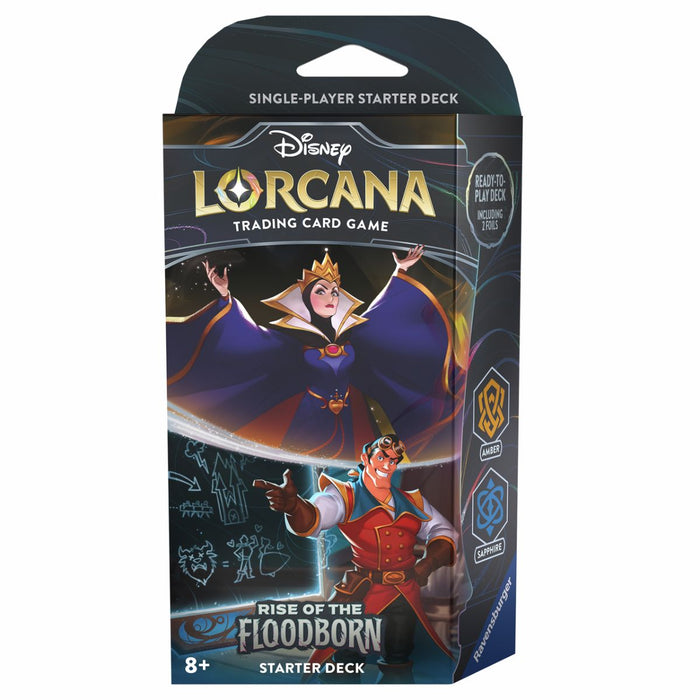 Disney Lorcana Queen und Gaston Starter Deck Rise of the Floodborn