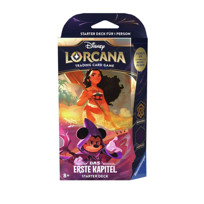 Disney Lorcana Vaiana und Micky Starter Deck Das Erste Kapitel