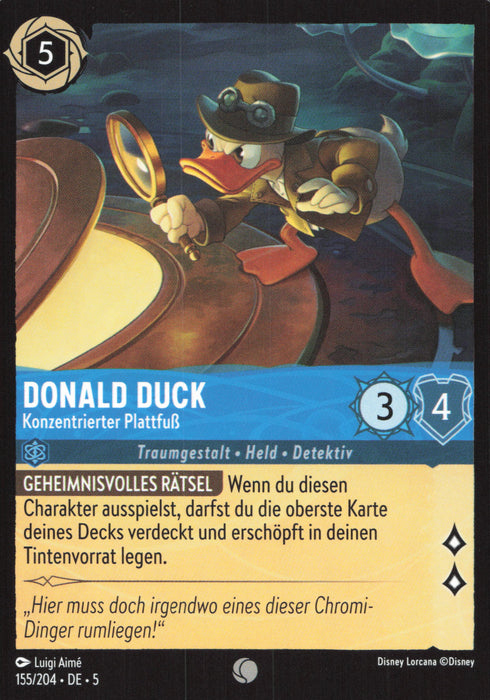 Donald Duck - Konzentrierter Plattfuß 5SSK-155 Common Deutsch