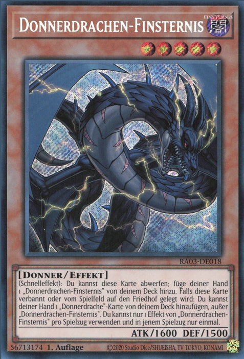 Donnerdrachen-Finsternis (V.3) RA03-DE018 Secret Rare Deutsch