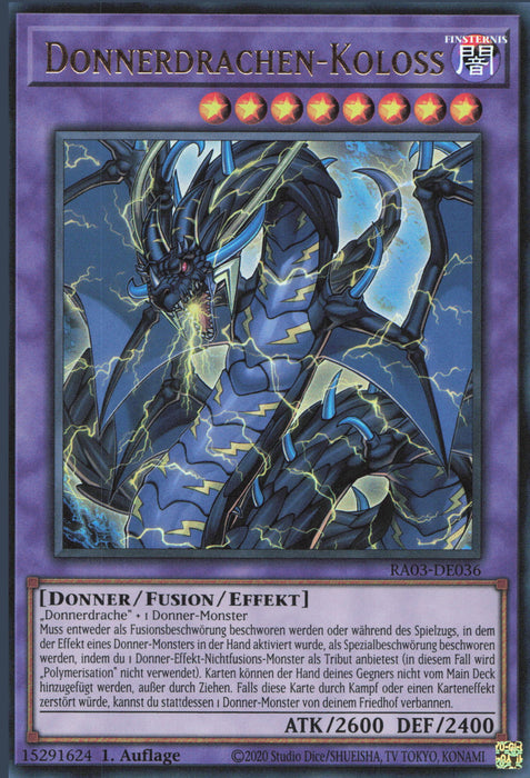 Donnerdrachen-Koloss (V.2) RA03-DE036 Ultra Rare Deutsch
