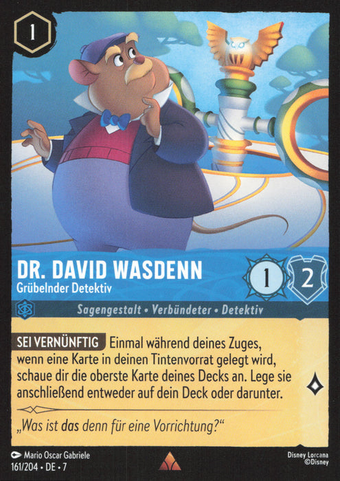 Dr. David Wasdenn - Grübelnder Detektiv 7ARI-161 Rare Deutsch