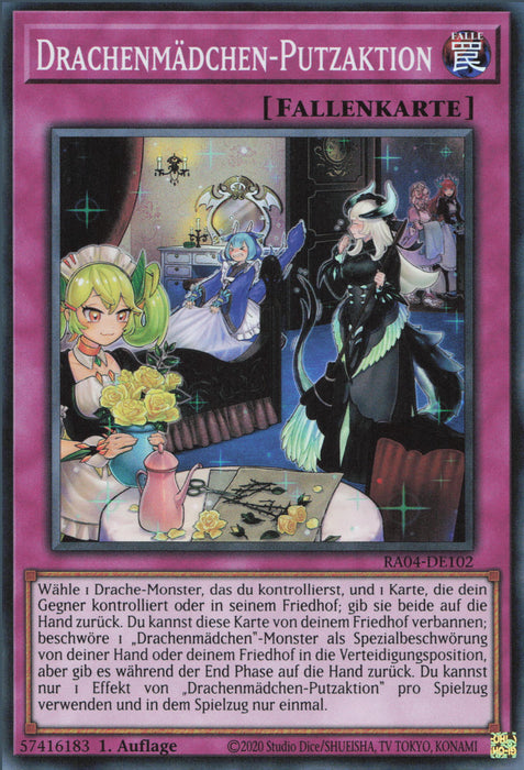 Drachenmädchen-Putzaktion (V.1) RA04-DE102 Super Rare Deutsch
