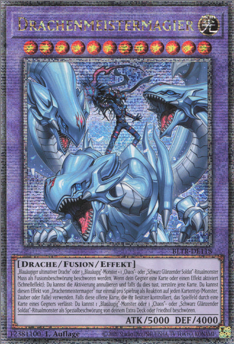 Drachenmeistermagier BLTR-DE118 Quarter Century Secret Rare Deutsch