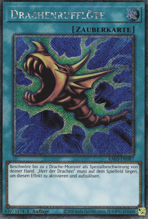 Drachenrufflöte (V.1) RA03-DE087 Platinum Secret Rare Deutsch