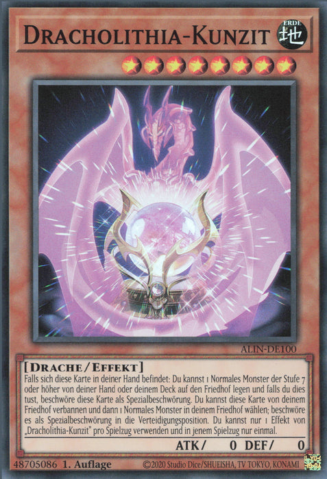 Dracholithia-Kunzit ALIN-DE100 Super Rare Deutsch