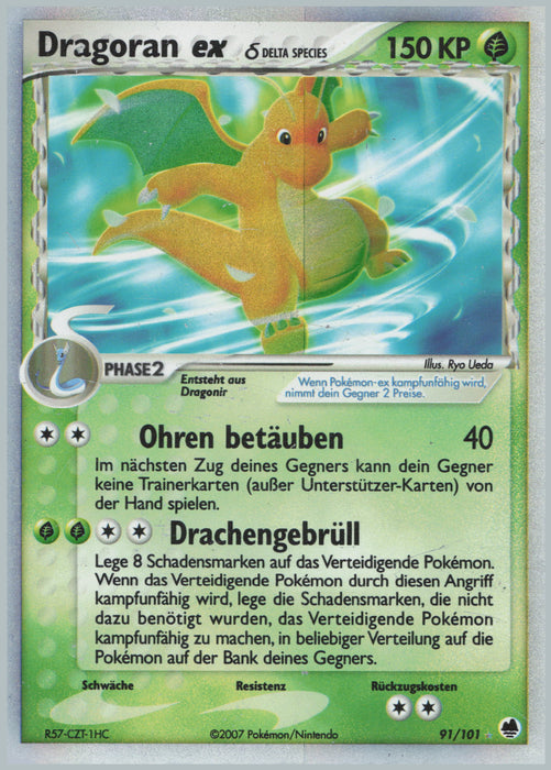 Dragoran ex δ Delta Species DF-91 Ultra Rare Deutsch