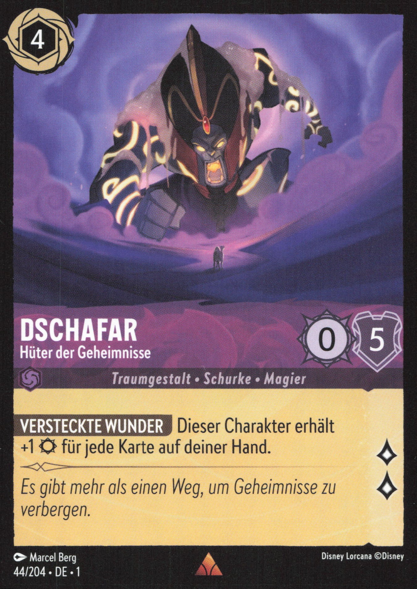 Alle Dschafar Charakterkarten in Disney Lorcana