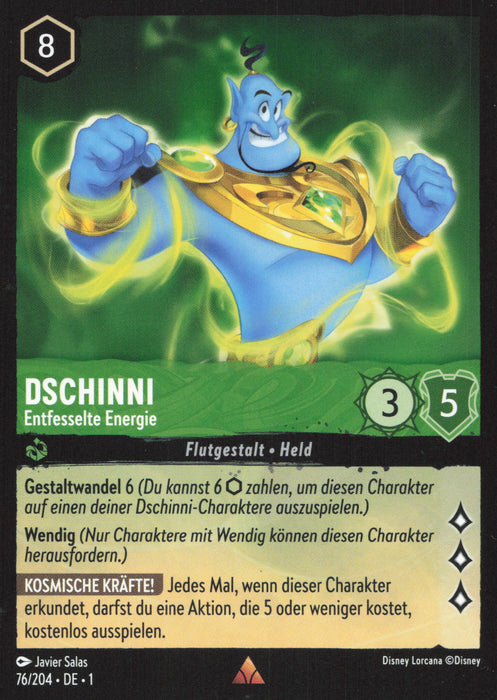 Dschinni - Entfesselte Energie 1TFC-076 Rare Deutsch