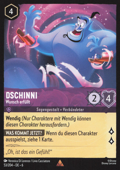 Dschinni - Wunsch erfüllt 6AZS-053 Rare Deutsch