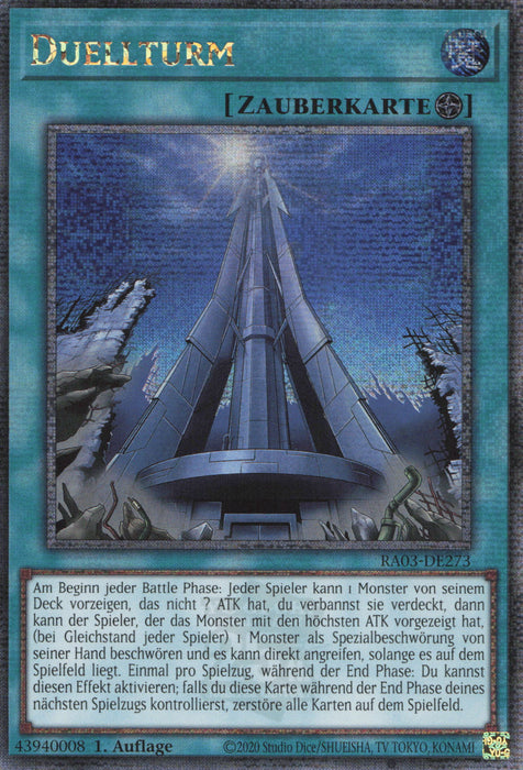 Duellturm (V.2) RA03-DE273 Quarter Century Secret Rare Deutsch