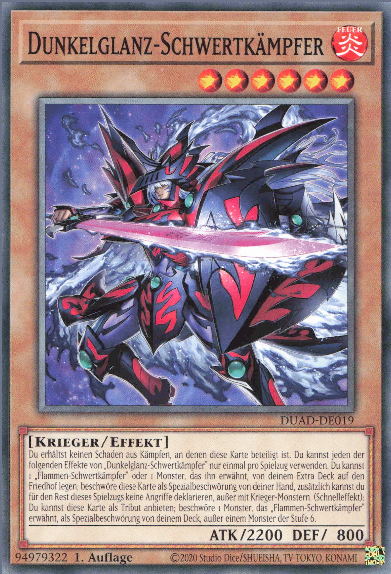 Yu-Gi-Oh! Flammen-Schwertkämpfer Deck