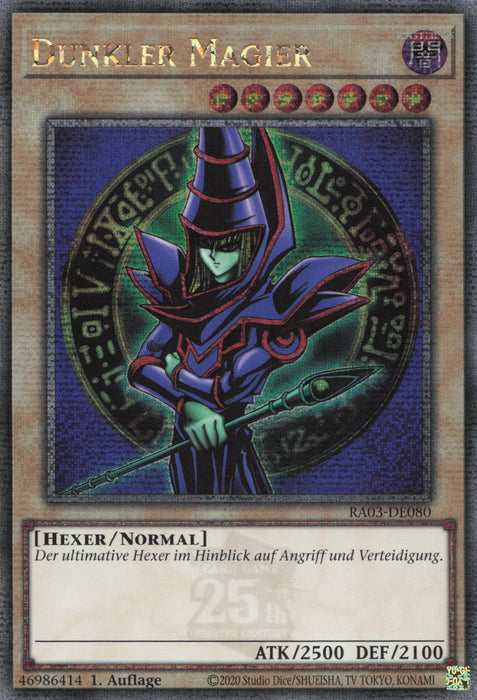 Dunkler Magier (V.2) RA03-DE080 Quarter Century Secret Rare Deutsch