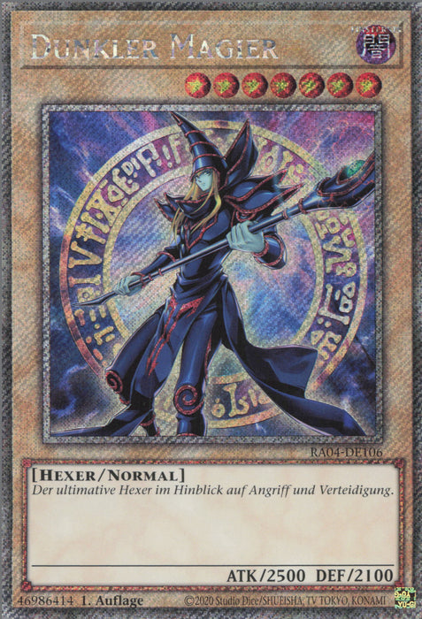 Dunkler Magier (V.2) RA04-DE106 Platinum Secret Rare Deutsch