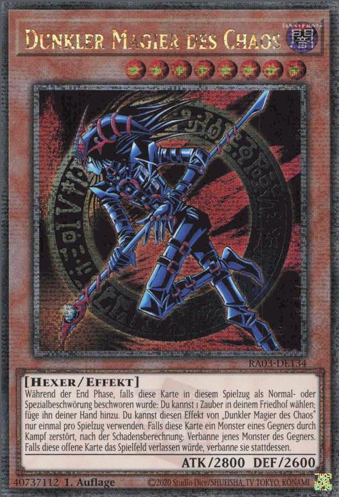 Dunkler Magier des Chaos (V.2) RA03-DE134 Quarter Century Secret Rare Deutsch