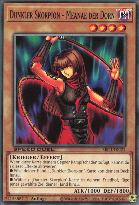Dunkler Skorpion - Meanae der Dorn SBC1-DEI24 Common Deutsch