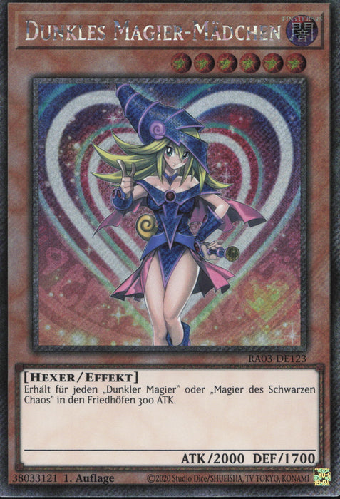 Dunkles Magier-Mädchen (V.2) RA03-DE123 Platinum Secret Rare Deutsch