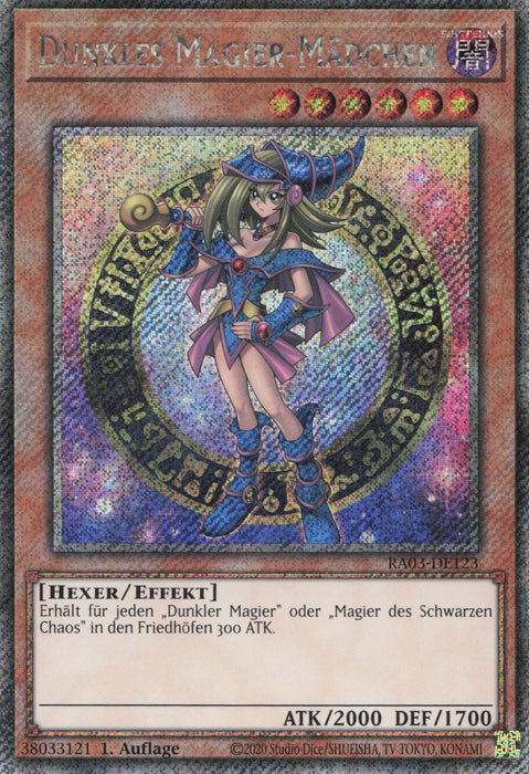 Dunkles Magier-Mädchen (V.3) RA03-DE123 Platinum Secret Rare Deutsch