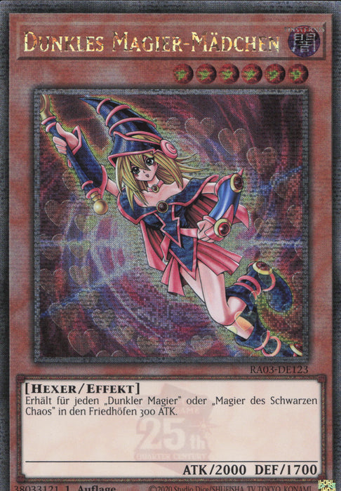 Dunkles Magier-Mädchen (V.4) RA03-DE123 Quarter Century Secret Rare Deutsch