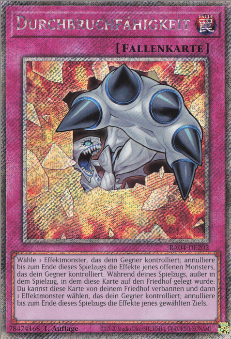 Durchbruchfähigkeit (V.1) RA04-DE202 Platinum Secret Rare Deutsch