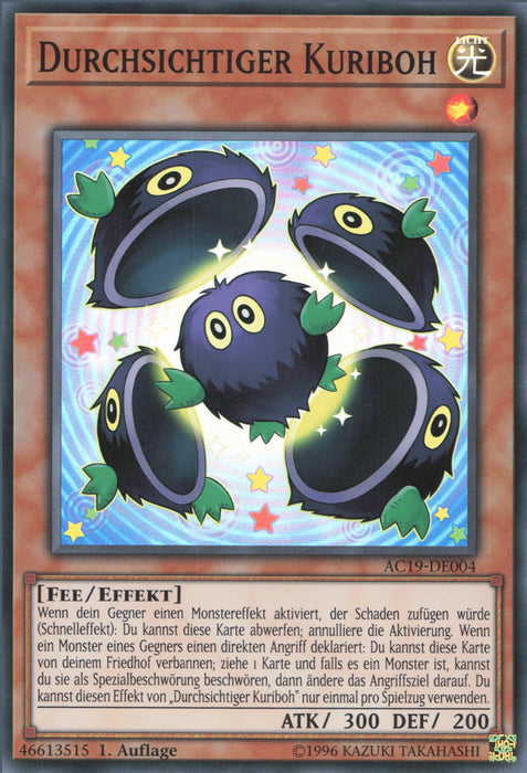 Durchsichtiger Kuriboh AC19-DE004 Super Rare Deutsch