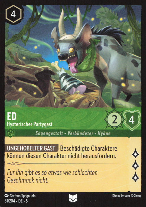 Ed - Hysterischer Partygast 5SSK-81 Uncommon Deutsch