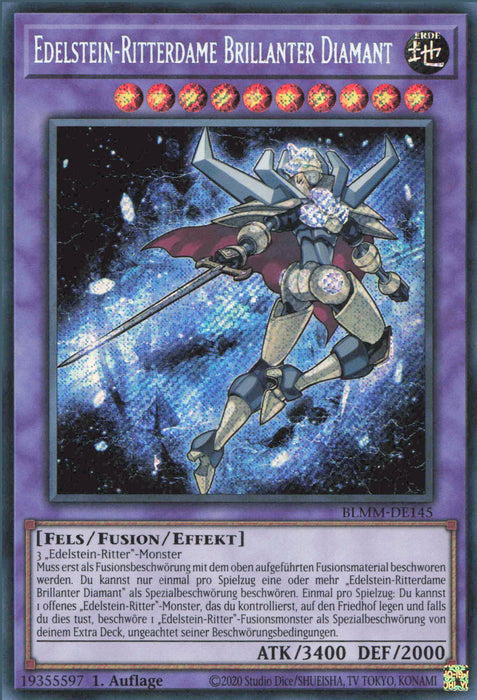 Edelstein-Ritterdame Brillanter Diamant BLMM-DE145 Secret Rare Deutsch