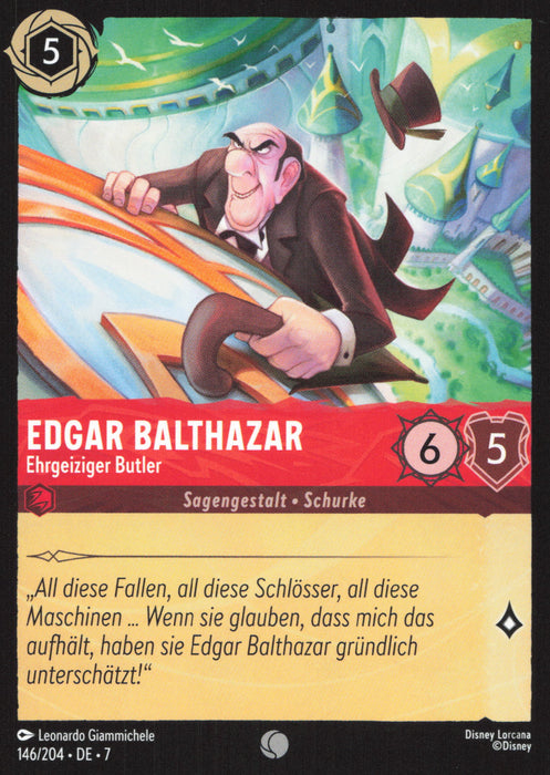 Edgar Balthazar - Ehrgeiziger Butler 7ARI-146 Common Deutsch