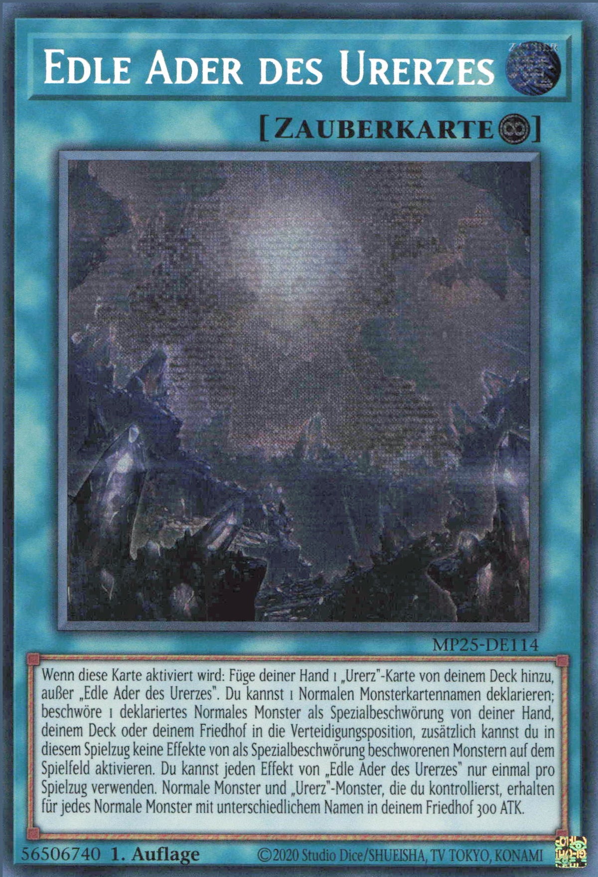 YuGiOh Edle Ader Des Urerzes - Secret Rare 1. Auflage Deutsch