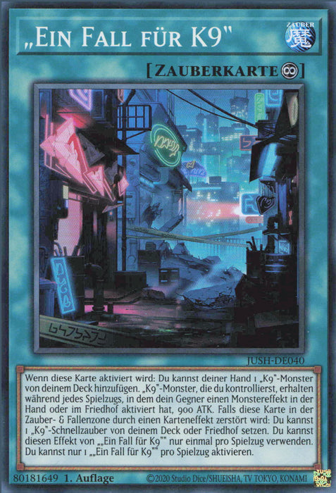 „Ein Fall für K9“ JUSH-DE040 Super Rare Deutsch