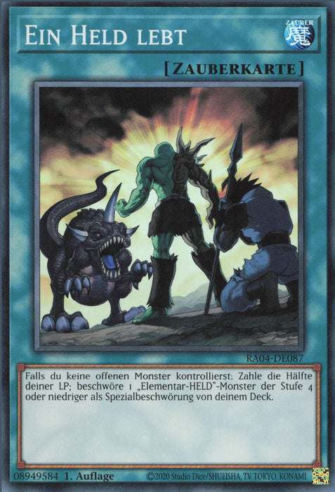 Ein Held lebt (V.1) RA04-DE087 Super Rare Deutsch