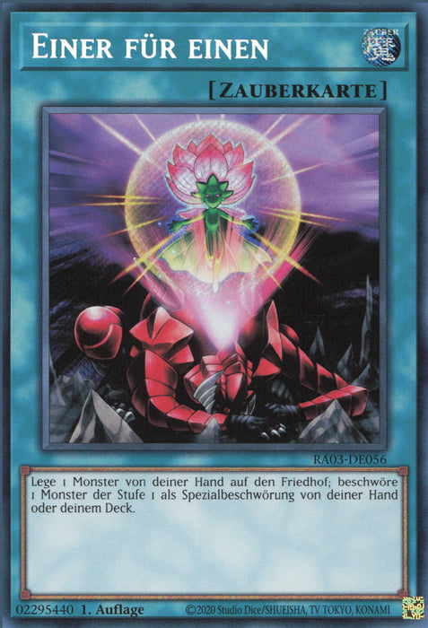Einer für einen (V.5) RA03-DE056 Secret Rare Deutsch
