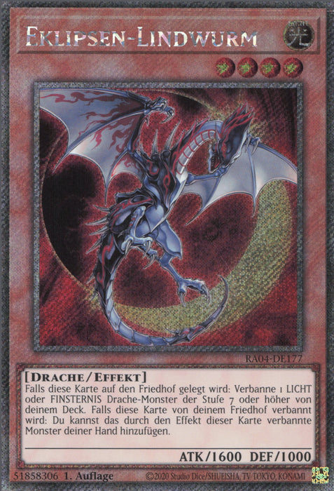 Eklipsen-Lindwurm (V.1) RA04-DE177 Platinum Secret Rare Deutsch