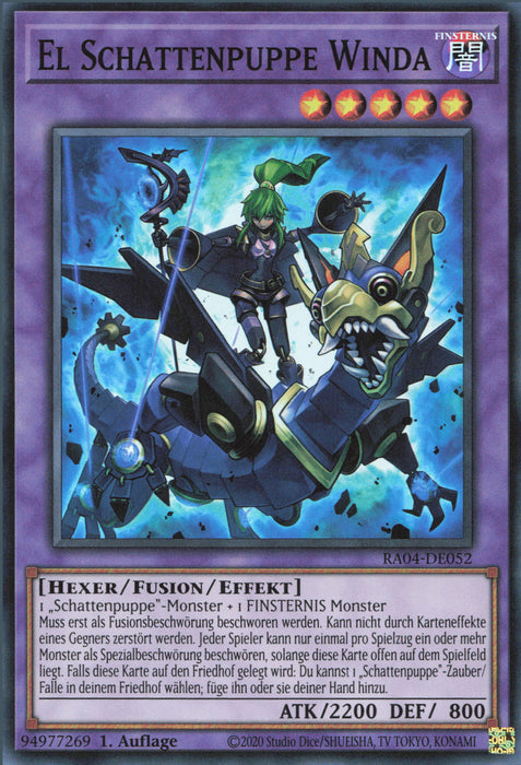 El Schattenpuppe Winda (V.1) RA04-DE052 Super Rare Deutsch