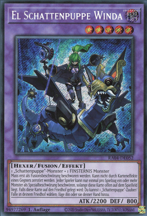 El Schattenpuppe Winda (V.3) RA04-DE052 Secret Rare Deutsch