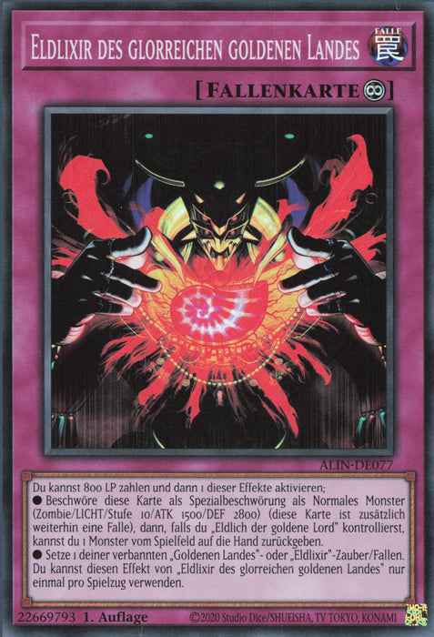 Eldlixir des glorreichen goldenen Landes ALIN-DE077 Super Rare Deutsch