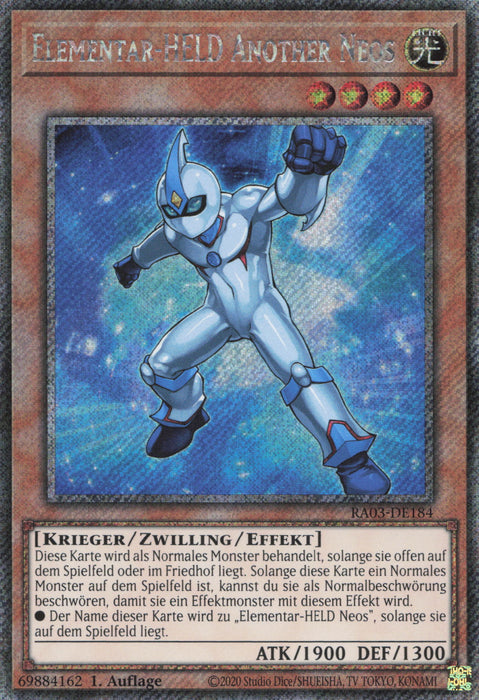 Elementar-HELD Another Neos (V.1) RA03-DE184 Platinum Secret Rare Deutsch