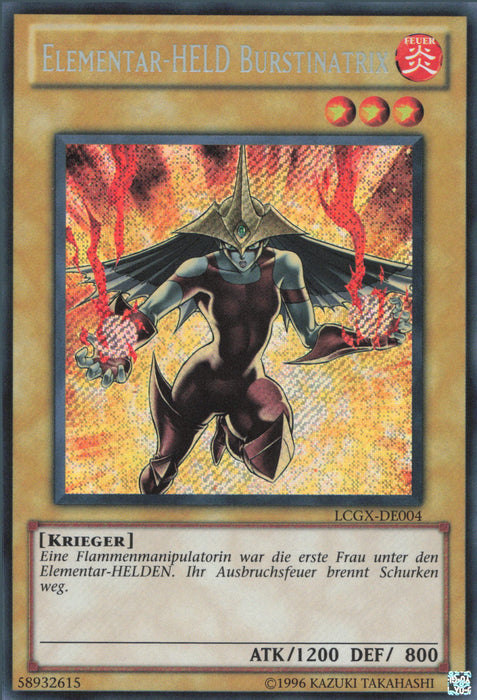 Elementar-HELD Burstinatrix (V.2) LCGX-DE004 Secret Rare Deutsch