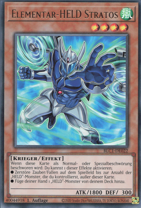 Elementar-HELD Stratos (V.1) BLC1-DE022 Ultra Rare Deutsch